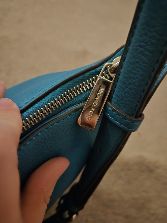 Michael Kors Teal Women's Leather Crossbody Bag - Picture 6 of 9